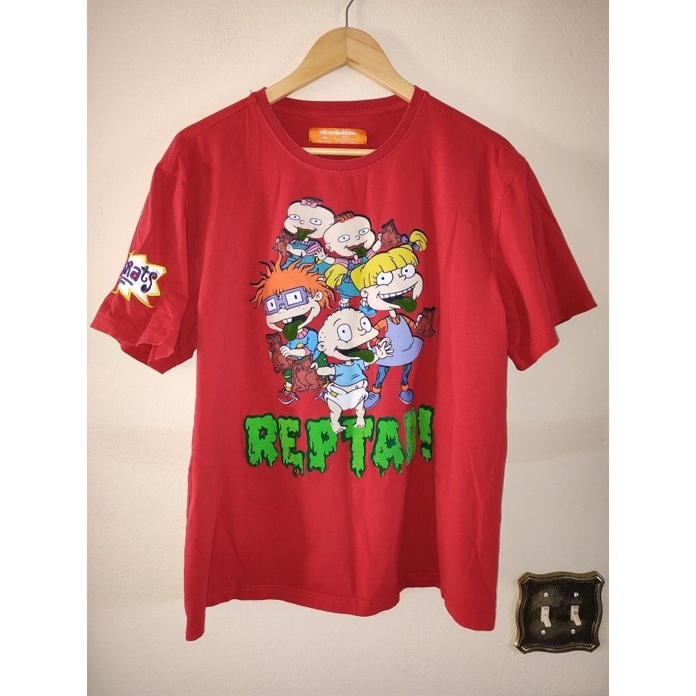 Men's Nickelodeon Central Mills Rugrats Reptar Red T Shirt Size XXL